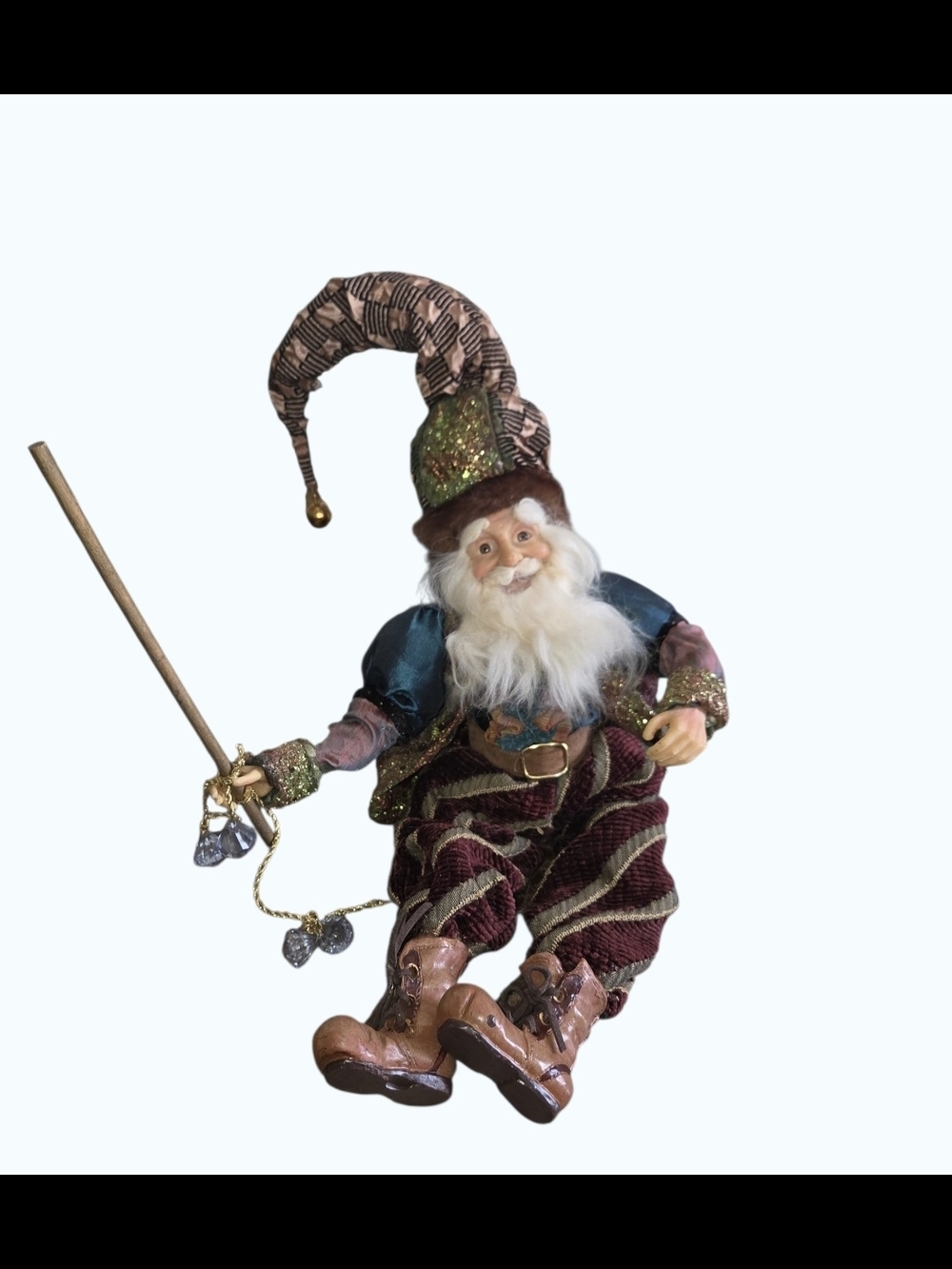 Vintage Mark Roberts Festive Elf Wizard Doll Old World Beautiful